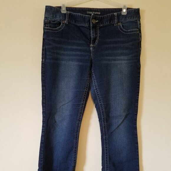 Maurices denim jeans sz L short - Picture 2 of 6